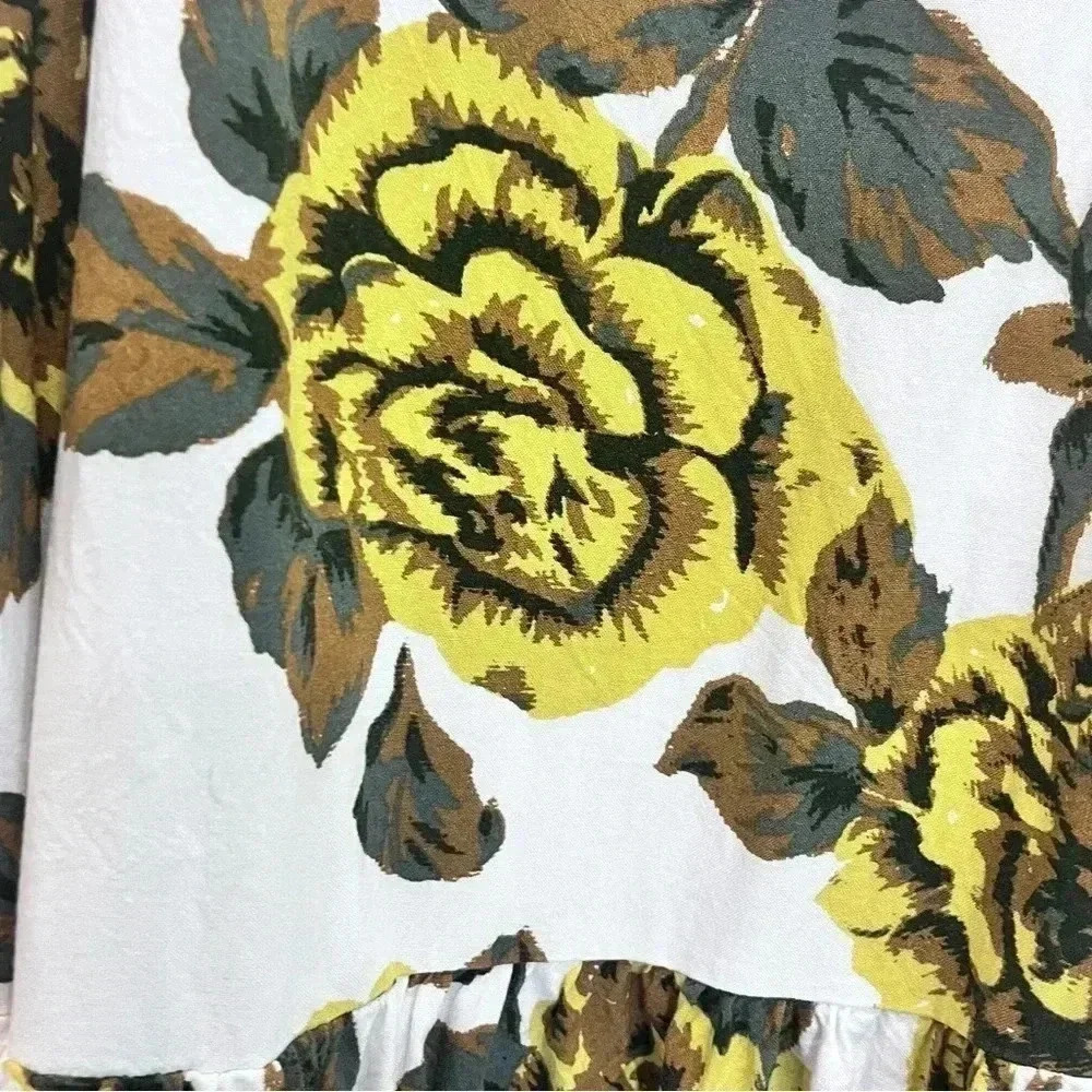 Urban Outfitters floral print mini dress tunic top spaghetti strap tank size S - Picture 3 of 8